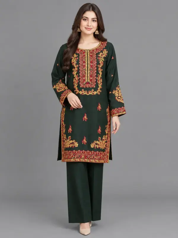 Embroidered 2-Piece Suit | Kehkashan Collection