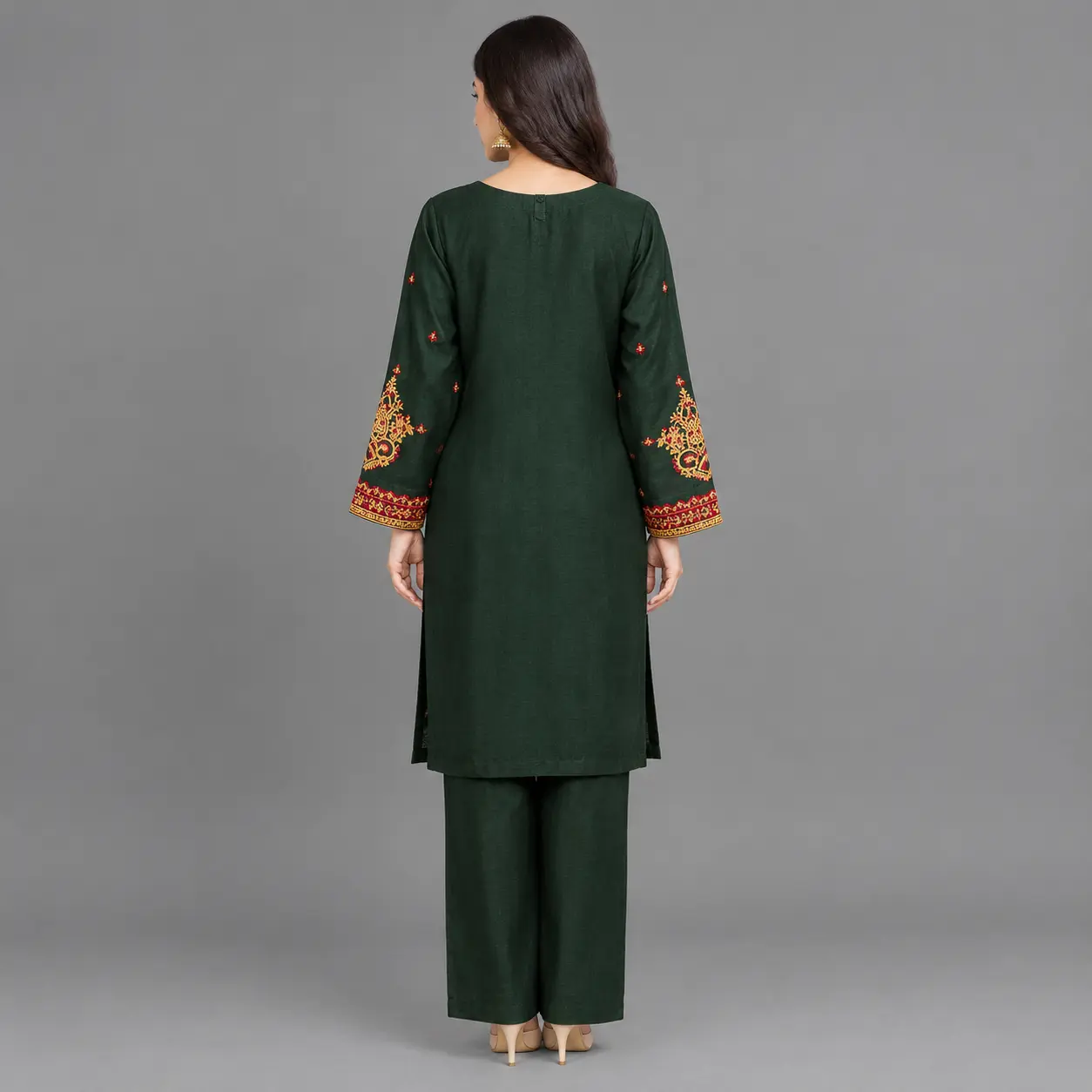 Embroidered 2-Piece Suit | Kehkashan Collection - Image 2