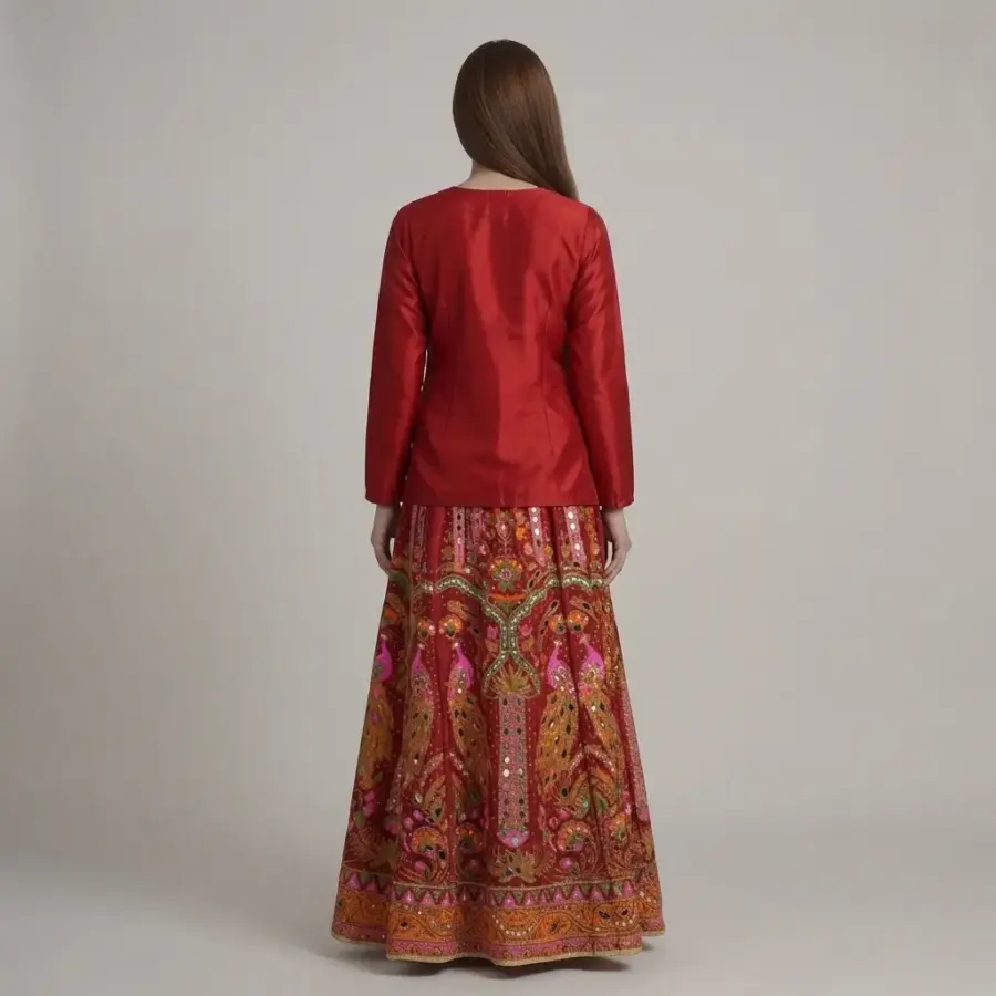 Half Mirror Sharrara 2-Piece Suit | KQ160 - Image 2